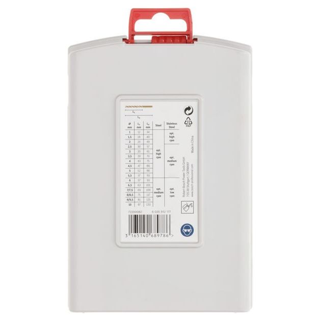 Набір свердл по металу HSS-Co 19 шт ProBox D1-10 BOSCH (2608587014), фото , зображення 2 | SNABZHENIE.com.ua Набір свердл по металу HSS-Co 19 шт ProBox D1-10 BOSCH (2608587014), фото , зображення 2 | SNABZHENIE.com.ua