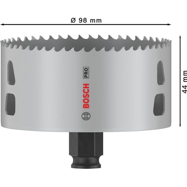 Коронка BOSCH PRO Multi Material PC Plus, 98 мм, фото , изображение 3 | SNABZHENIE.com.ua