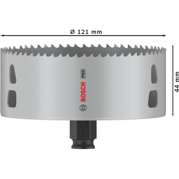 Коронка Bosch PRO Multi Material PC Plus, 121 мм, фото , изображение 3 | SNABZHENIE.com.ua Коронка Bosch PRO Multi Material PC Plus, 121 мм, фото , изображение 3 | SNABZHENIE.com.ua