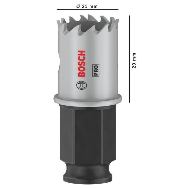 Коронка BOSCH PRO Sheet Metal PC Plus, 21 мм, фото , изображение 3 | SNABZHENIE.com.ua