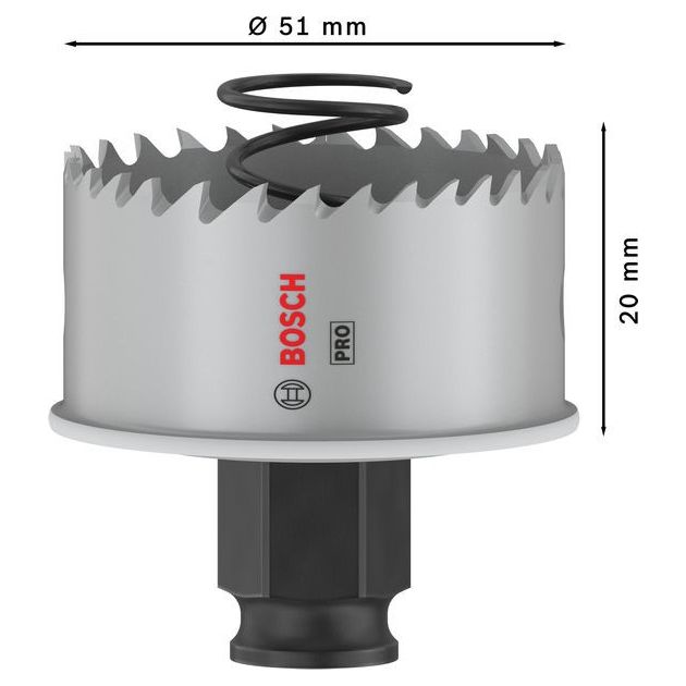 Коронка BOSCH PRO Sheet Metal PC Plus, 51 мм, фото , изображение 3 | SNABZHENIE.com.ua