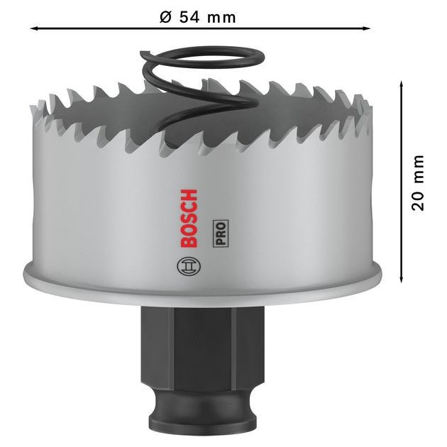 Коронка BOSCH PRO Sheet Metal PC Plus, 54 мм, фото , изображение 3 | SNABZHENIE.com.ua