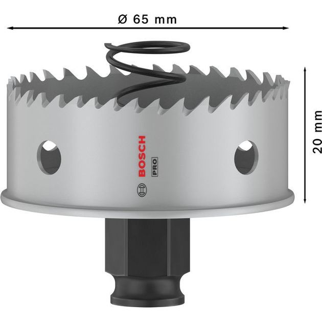 Коронка BOSCH PRO Sheet Metal PC Plus, 65 мм, фото , изображение 3 | SNABZHENIE.com.ua