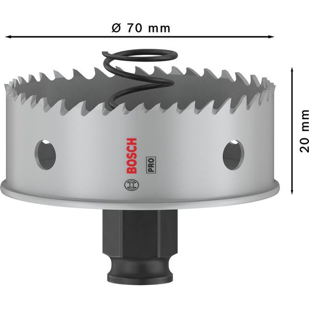 Коронка BOSCH PRO Sheet Metal PC Plus, 70 мм, фото , изображение 3 | SNABZHENIE.com.ua