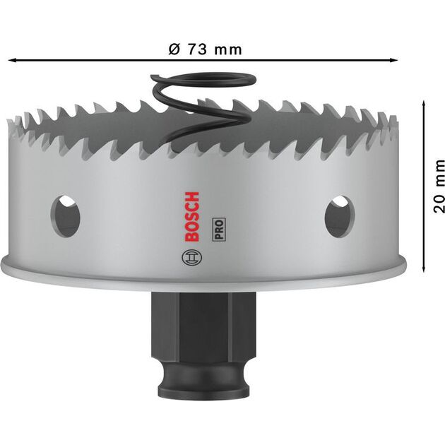 Коронка BOSCH PRO Sheet Metal PC Plus, 73 мм, фото , изображение 3 | SNABZHENIE.com.ua