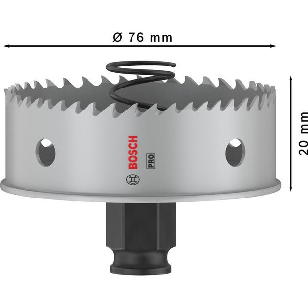 Коронка Bosch PRO Sheet Metal PC Plus, 76 мм, фото , изображение 3 | SNABZHENIE.com.ua