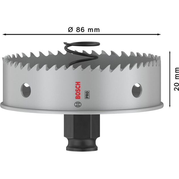 Коронка BOSCH PRO Sheet Metal PC Plus, 86 мм, фото , изображение 3 | SNABZHENIE.com.ua