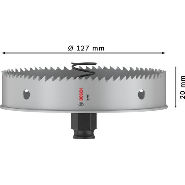 Коронка BOSCH PRO Sheet Metal PC Plus, 127 мм, фото , изображение 3 | SNABZHENIE.com.ua