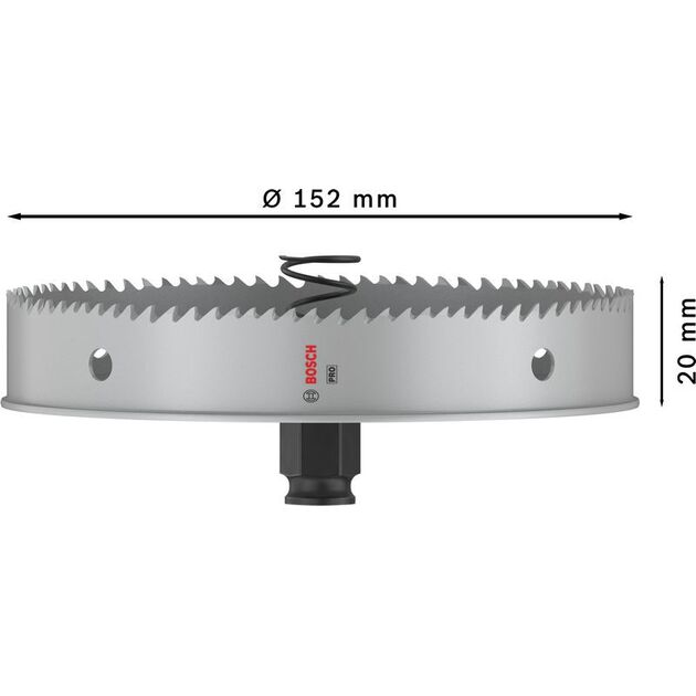 Коронка BOSCH PRO Sheet Metal PC Plus, 152 мм, фото , изображение 3 | SNABZHENIE.com.ua