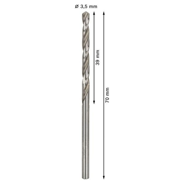 Сверло по металлу 3,5 мм HSS-G, 10 шт. BOSCH (2608595058), фото , зображення 3 | SNABZHENIE.com.ua Сверло по металлу 3,5 мм HSS-G, 10 шт. BOSCH (2608595058), фото , зображення 3 | SNABZHENIE.com.ua