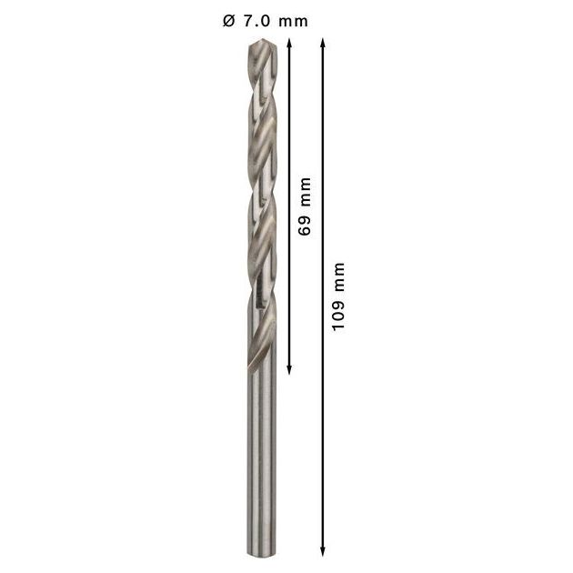 Сверло по металлу 7 мм, HSS-G, 10 шт. BOSCH, фото , изображение 3 | SNABZHENIE.com.ua Сверло по металлу 7 мм, HSS-G, 10 шт. BOSCH, фото , изображение 3 | SNABZHENIE.com.ua