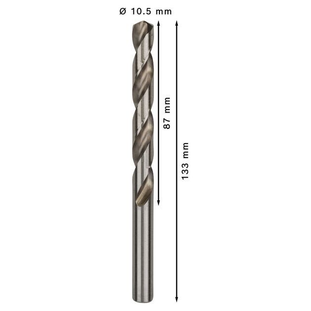 Сверло по металлу 10,5 мм, HSS-G, 5 шт., BOSCH, фото , изображение 3 | SNABZHENIE.com.ua Сверло по металлу 10,5 мм, HSS-G, 5 шт., BOSCH, фото , изображение 3 | SNABZHENIE.com.ua