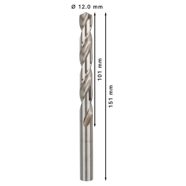 Сверло по металлу 12 мм, HSS-G, 5 шт., BOSCH, фото , изображение 3 | SNABZHENIE.com.ua Сверло по металлу 12 мм, HSS-G, 5 шт., BOSCH, фото , изображение 3 | SNABZHENIE.com.ua