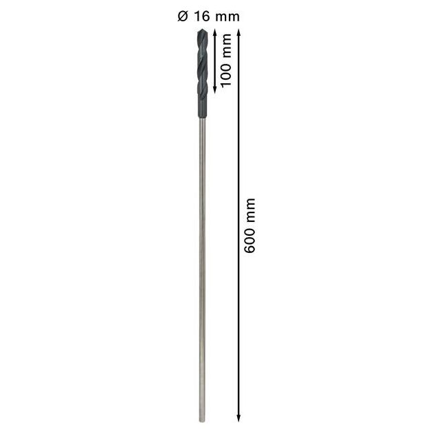 Свердла BOSCH 10 мм для монтажних та опалубних робіт 16 x 600 мм, фото , изображение 3 | SNABZHENIE.com.ua