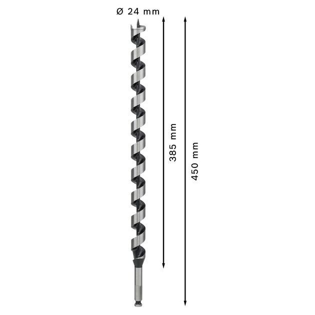 Гвинтові свердла по дереву BOSCH, шестигранний хвостовик, 11,1 мм, фото , изображение 3 | SNABZHENIE.com.ua