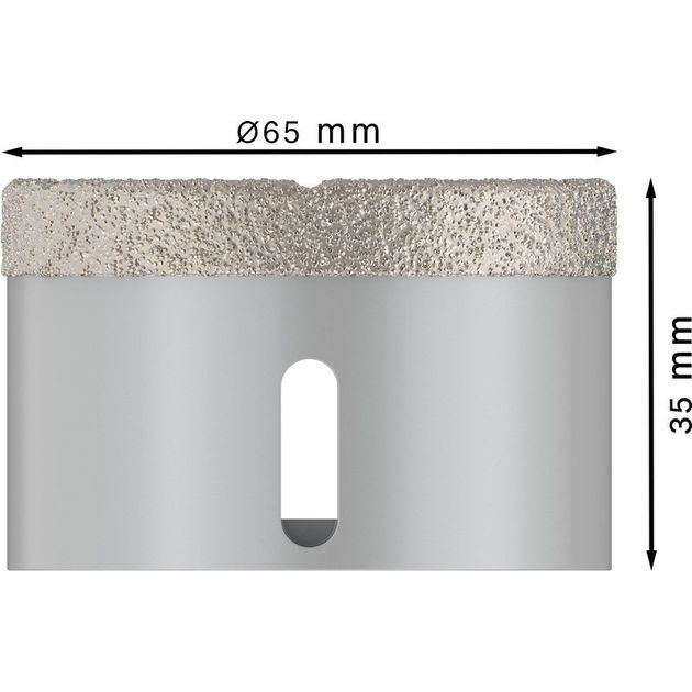 Алмазна коронка X-LOCK Best for Ceramic Dry Speed, 65 x 35 BOSCH, фото , зображення 3 | SNABZHENIE.com.ua Алмазна коронка X-LOCK Best for Ceramic Dry Speed, 65 x 35 BOSCH, фото , зображення 3 | SNABZHENIE.com.ua