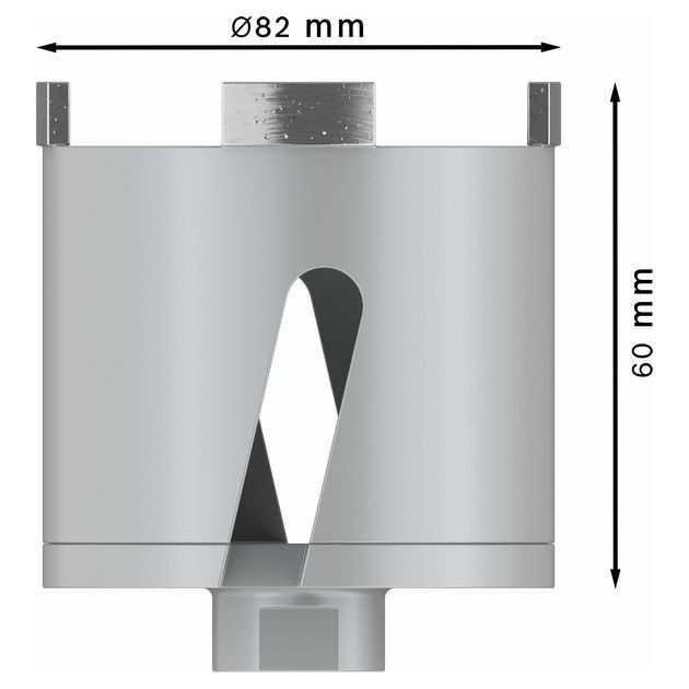 Алмазний кільцевий різець BOSCH 82 мм, 60 мм, 4 сегменти, 10 мм, фото , зображення 2 | SNABZHENIE.com.ua Алмазний кільцевий різець BOSCH 82 мм, 60 мм, 4 сегменти, 10 мм, фото , зображення 2 | SNABZHENIE.com.ua