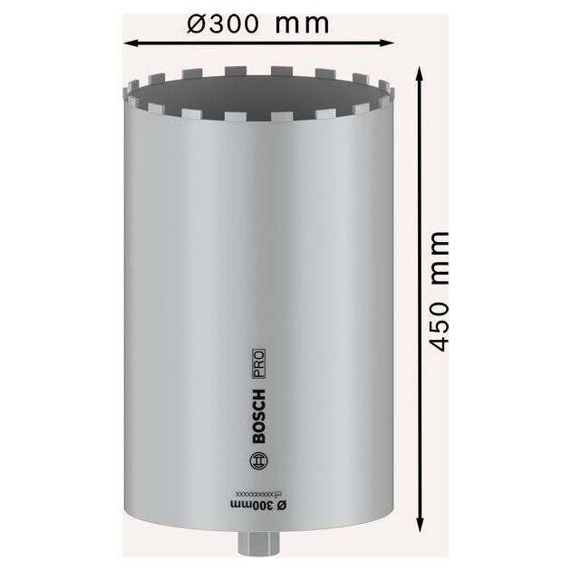 Кільцевий різак для мокрого свердління PRO Core Cutter wet, 300 x 450 мм, 1 1/4", з різьбою UNC BOSCH, фото , зображення 3 | SNABZHENIE.com.ua Кільцевий різак для мокрого свердління PRO Core Cutter wet, 300 x 450 мм, 1 1/4", з різьбою UNC BOSCH, фото , зображення 3 | SNABZHENIE.com.ua