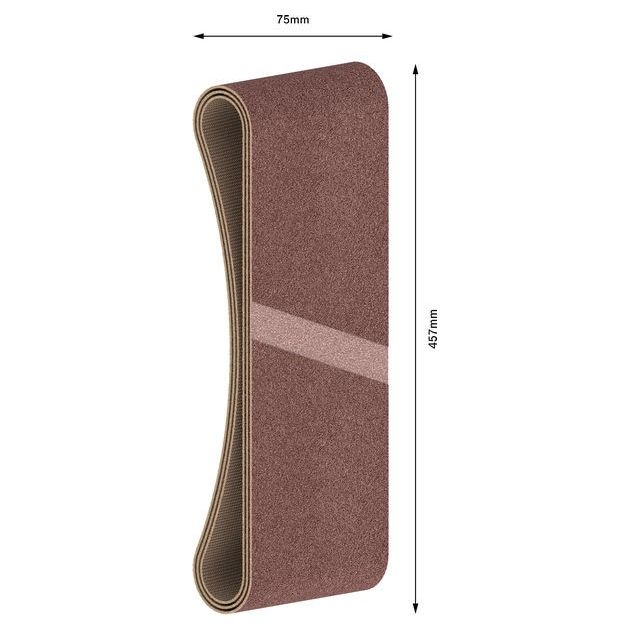 Шлифлента 75 x 457 мм K80, 3 шт. для ленточных шлифмашин BOSCH, фото , изображение 3 | SNABZHENIE.com.ua Шлифлента 75 x 457 мм K80, 3 шт. для ленточных шлифмашин BOSCH, фото , изображение 3 | SNABZHENIE.com.ua