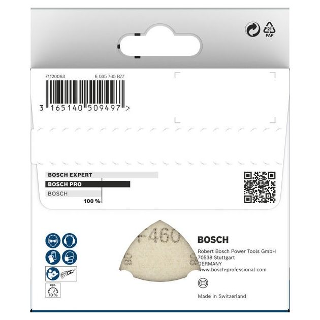 Шлифлист BOSCH C430 93x93 мм 10 шт для GOP/PMF, Expert for Wood and Paint, фото , изображение 3 | SNABZHENIE.com.ua Шлифлист BOSCH C430 93x93 мм 10 шт для GOP/PMF, Expert for Wood and Paint, фото , изображение 3 | SNABZHENIE.com.ua