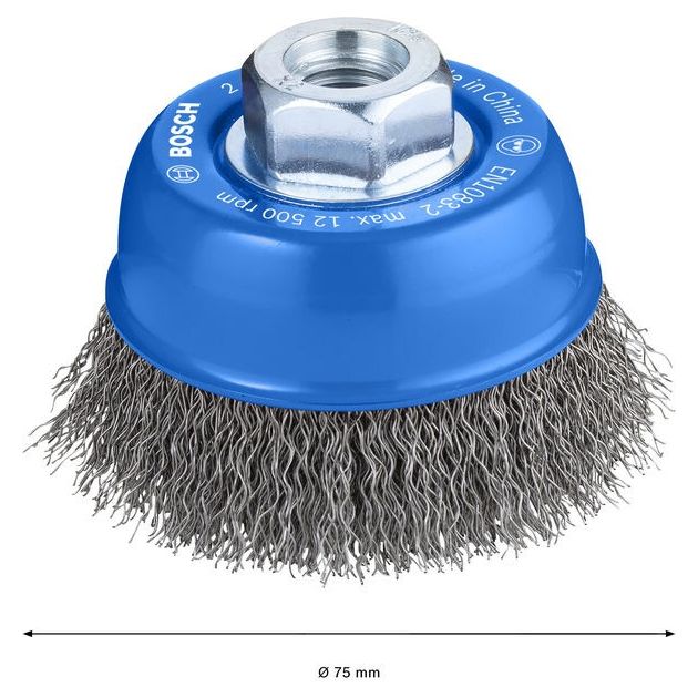 Щетка чашечная M14 0,3x70 мм витая сталь BOSCH, фото , изображение 4 | SNABZHENIE.com.ua Щетка чашечная M14 0,3x70 мм витая сталь BOSCH, фото , изображение 4 | SNABZHENIE.com.ua