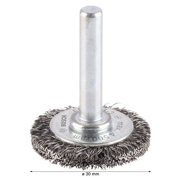 Дисковая щётка с волнистым проводом стальная 30x0,2 мм BOSCH, фото , изображение 4 | SNABZHENIE.com.ua