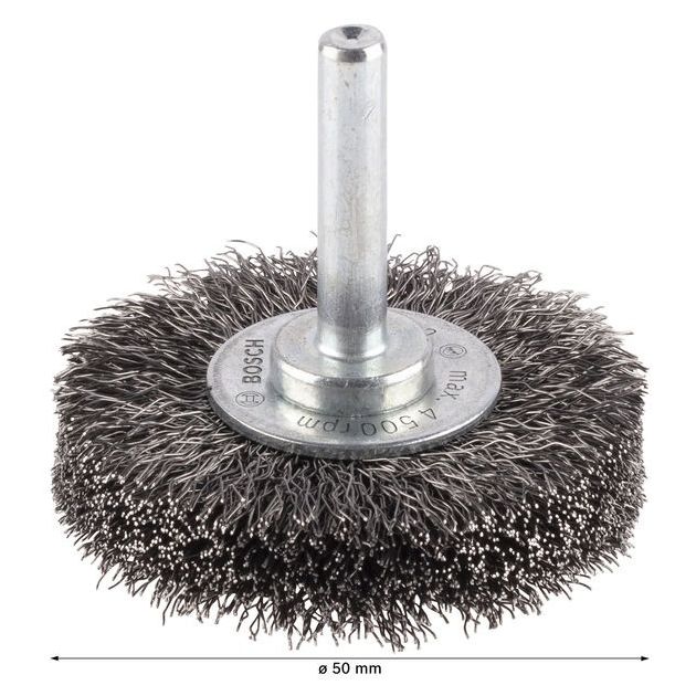 Щітка дискова, хвилястий дріт, сталь 50x0,2 мм BOSCH, фото , изображение 4 | SNABZHENIE.com.ua