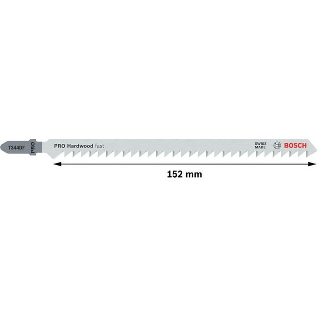 Пильне полотно для лобзика T 344 DF Speed for Hard Wood по твердій деревині 5 шт, BOSCH (2608634243), фото , зображення 4 | SNABZHENIE.com.ua Пильне полотно для лобзика T 344 DF Speed for Hard Wood по твердій деревині 5 шт, BOSCH (2608634243), фото , зображення 4 | SNABZHENIE.com.ua