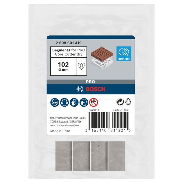 Кільцевий різак PRO Core Cutter dry, 102 x 11,5 мм, 1 1/4 дюйма, з різьбою UNC BOSCH, фото , зображення 2 | SNABZHENIE.com.ua Кільцевий різак PRO Core Cutter dry, 102 x 11,5 мм, 1 1/4 дюйма, з різьбою UNC BOSCH, фото , зображення 2 | SNABZHENIE.com.ua
