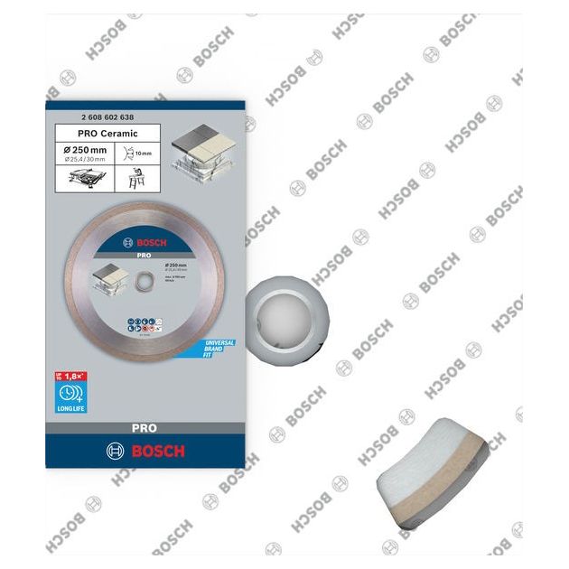 Алмазный отрезной круг 250 мм по керамике Best for Ceramic BOSCH, фото , изображение 2 | SNABZHENIE.com.ua