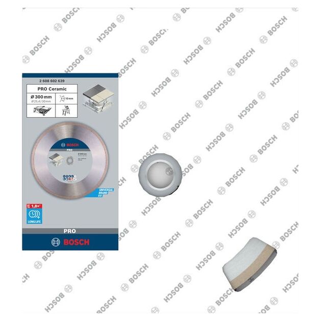 Алмазный отрезной диск BOSCH 300 x 30/25,40 мм для керамики, фото , изображение 2 | SNABZHENIE.com.ua