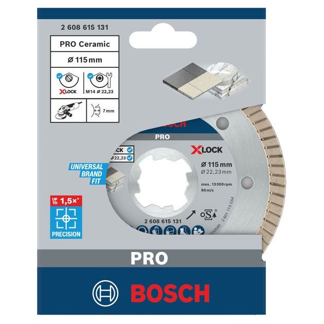 Алмазный отрезной диск Bosch X-LOCK 115 мм для керамики Turbo, фото , изображение 2 | SNABZHENIE.com.ua Алмазный отрезной диск Bosch X-LOCK 115 мм для керамики Turbo, фото , изображение 2 | SNABZHENIE.com.ua