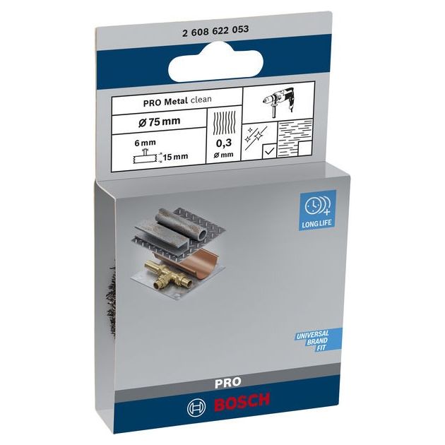 Дисковая щетка, волнистый провод, сталь, 75 x 0,3 мм BOSCH, фото , изображение 2 | SNABZHENIE.com.ua
