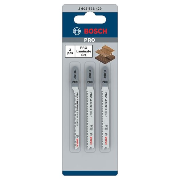 Набор из 3 полотен для лобзиков BOSCH T 101 BIF и T 101 AOF, фото , изображение 2 | SNABZHENIE.com.ua Набор из 3 полотен для лобзиков BOSCH T 101 BIF и T 101 AOF, фото , изображение 2 | SNABZHENIE.com.ua