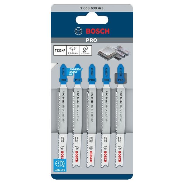 Пильное полотно Bosch T 123 X Progressor для металла, 5 шт., фото , изображение 2 | SNABZHENIE.com.ua Пильное полотно Bosch T 123 X Progressor для металла, 5 шт., фото , изображение 2 | SNABZHENIE.com.ua