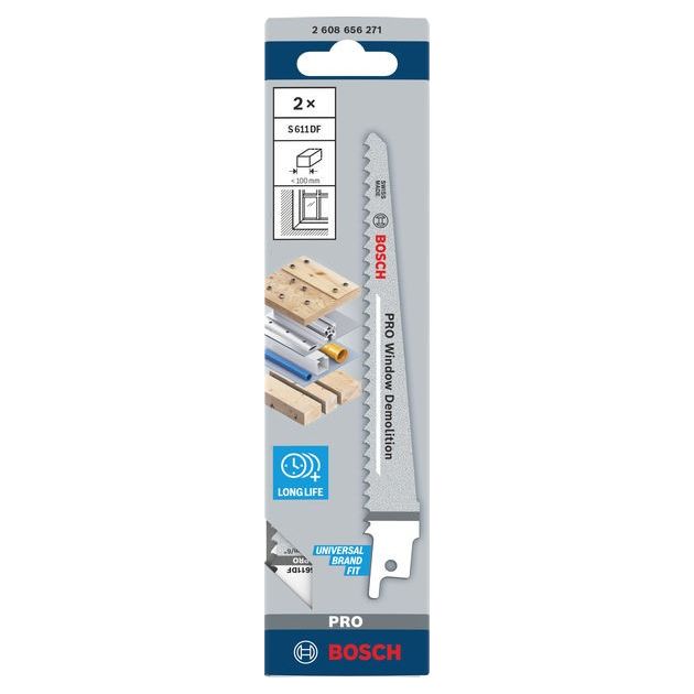 Полотно ножовочное S 611 DF Heavy для дерева и металла BOSCH, фото , изображение 2 | SNABZHENIE.com.ua