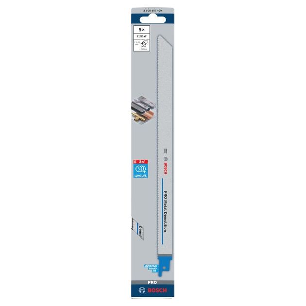 Пильное полотно Bosch S 1225 VF, 10-14TPI, 5 шт (2608657409), фото , изображение 2 | SNABZHENIE.com.ua