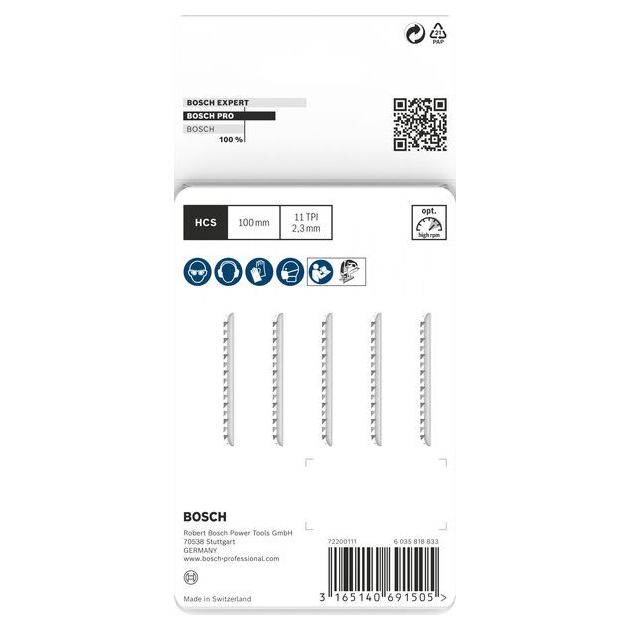 Полотно T 102 H Clean для электролобзиков BOSCH для PVC, фото , изображение 3 | SNABZHENIE.com.ua Полотно T 102 H Clean для электролобзиков BOSCH для PVC, фото , изображение 3 | SNABZHENIE.com.ua
