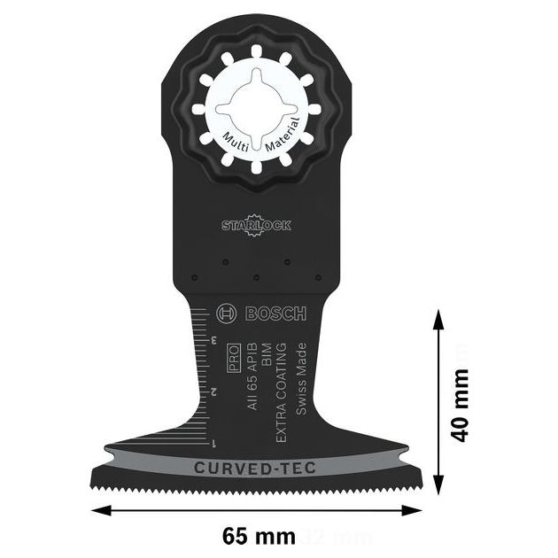 Полотно для мультиинструмента BOSCH PRO AII 65 APIB, 65x40 мм, фото , изображение 4 | SNABZHENIE.com.ua Полотно для мультиинструмента BOSCH PRO AII 65 APIB, 65x40 мм, фото , изображение 4 | SNABZHENIE.com.ua