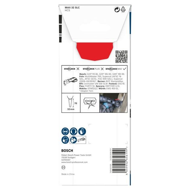 Полотно PRO MAII 32 SLC 32x70 мм для мультиинструмента BOSCH, фото , изображение 3 | SNABZHENIE.com.ua Полотно PRO MAII 32 SLC 32x70 мм для мультиинструмента BOSCH, фото , изображение 3 | SNABZHENIE.com.ua
