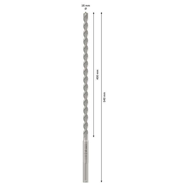 Ударне свердло PRO SDS max-4, 16 x 400 x 540 мм BOSCH, фото , зображення 3 | SNABZHENIE.com.ua Ударне свердло PRO SDS max-4, 16 x 400 x 540 мм BOSCH, фото , зображення 3 | SNABZHENIE.com.ua