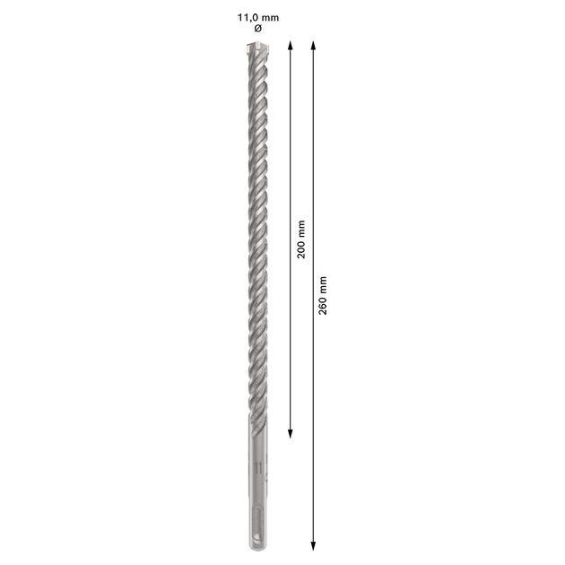 Сверло для перфоратора SDS plus-5X 11x200 мм BOSCH, фото , изображение 3 | SNABZHENIE.com.ua