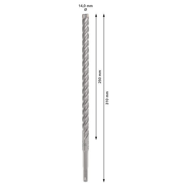 Сверло по бетону 14 мм SDS plus 5X, BOSCH (2608833819), фото , изображение 3 | SNABZHENIE.com.ua Сверло по бетону 14 мм SDS plus 5X, BOSCH (2608833819), фото , изображение 3 | SNABZHENIE.com.ua