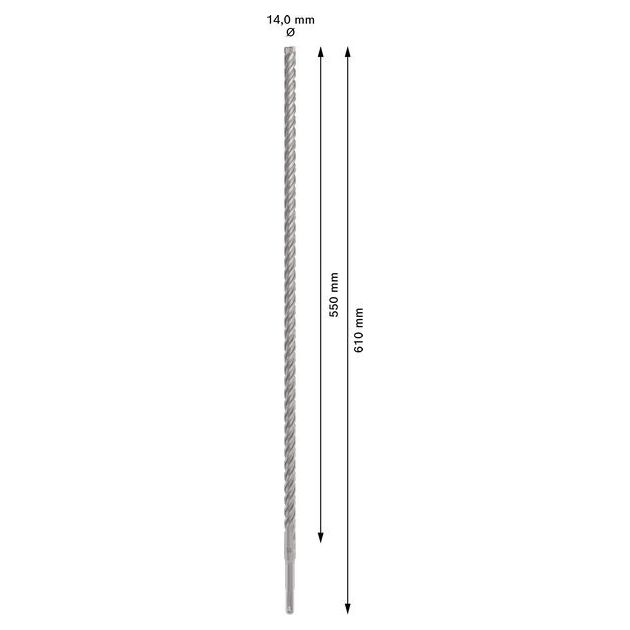 Бур по бетону BOSCH SDS Plus 14x550 мм (2608836623), фото , изображение 3 | SNABZHENIE.com.ua