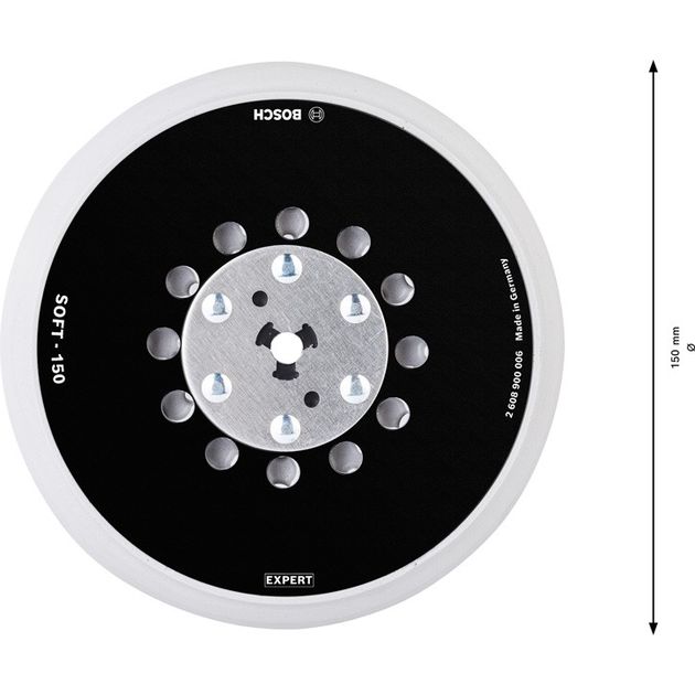 Опорні тарілки універсальні з отворами EXPERT Multihole, 150 мм, м'які BOSCH, фото , зображення 4 | SNABZHENIE.com.ua