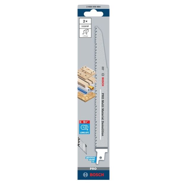 Полотно BOSCH PRO Multi Material S1110VF, 1,6x22x225 мм, 2 шт., фото , изображение 2 | SNABZHENIE.com.ua Полотно BOSCH PRO Multi Material S1110VF, 1,6x22x225 мм, 2 шт., фото , изображение 2 | SNABZHENIE.com.ua