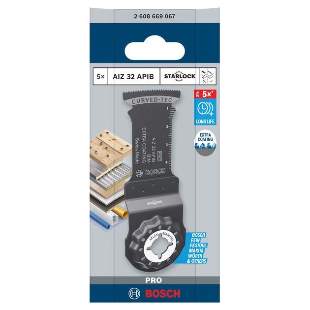 Полотно для мультиинструмента Bosch AIZ 32 APIB, 32x50 мм, фото , изображение 2 | SNABZHENIE.com.ua Полотно для мультиинструмента Bosch AIZ 32 APIB, 32x50 мм, фото , изображение 2 | SNABZHENIE.com.ua