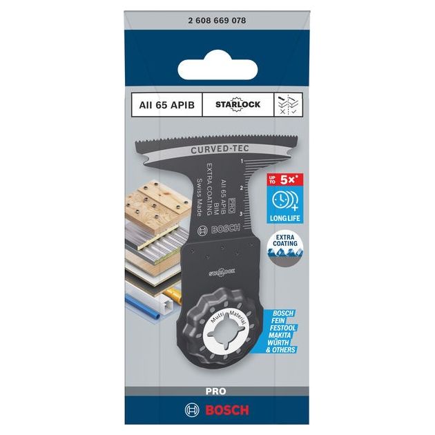 Полотно для мультиінструмента PRO AII 65 APIB, 65 x 40 мм BOSCH, фото , зображення 2 | SNABZHENIE.com.ua Полотно для мультиінструмента PRO AII 65 APIB, 65 x 40 мм BOSCH, фото , зображення 2 | SNABZHENIE.com.ua