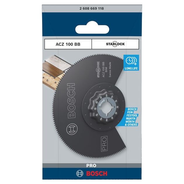 Полотно для мультиінструмента PRO ACZ 100 BB, 100 мм BOSCH, фото , зображення 2 | SNABZHENIE.com.ua Полотно для мультиінструмента PRO ACZ 100 BB, 100 мм BOSCH, фото , зображення 2 | SNABZHENIE.com.ua