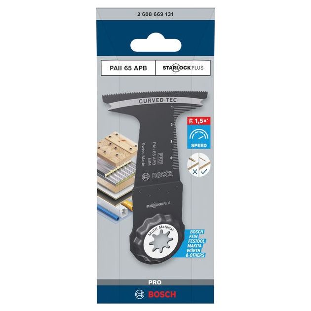 Полотно для мультиинструмента BOSCH PRO PAII 65 APB, 65x55 мм, фото , изображение 2 | SNABZHENIE.com.ua Полотно для мультиинструмента BOSCH PRO PAII 65 APB, 65x55 мм, фото , изображение 2 | SNABZHENIE.com.ua